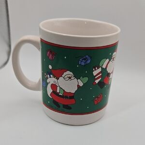 🎄 Vintage 1988 TELCO Santa Christmas Mug | Holiday Coffee Cup | Retro Santa